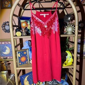 Red Sequin Women's Dress